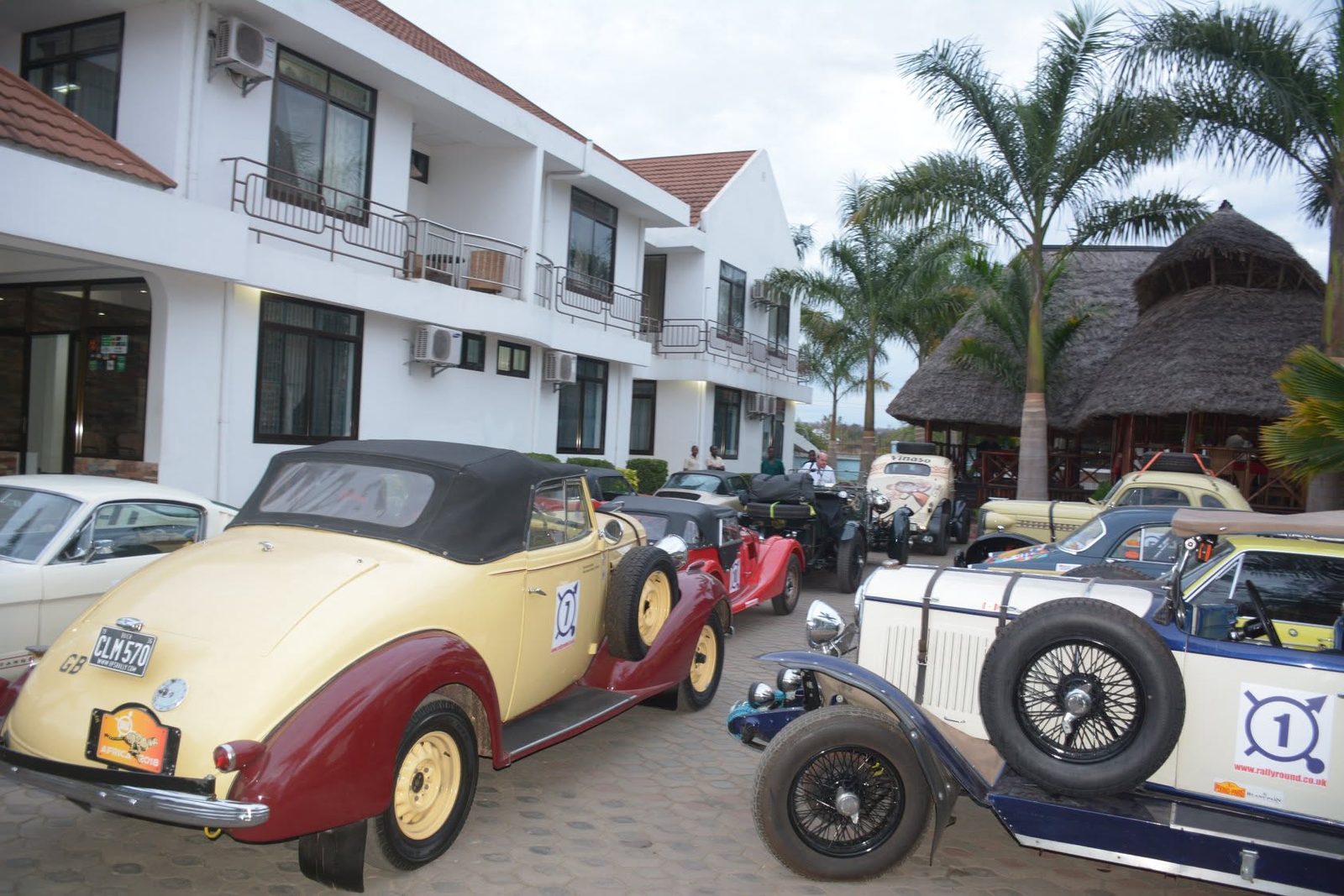 Classic rally cars hosted at Vamos Hotel Mikumi